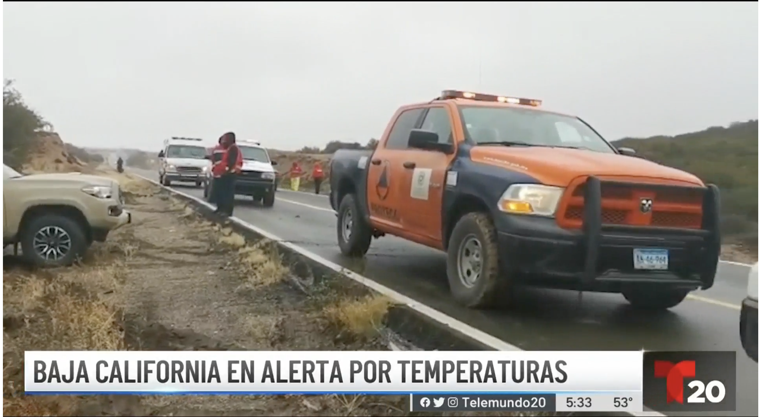 Autoridades piden posponer viajes no esenciales por la carretera de la Rumorosa