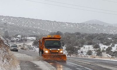 Lista SCT de Baja California para atender cualquier contingencia por pronóstico de nevada. Foto: SCT