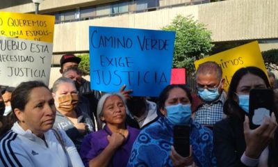 manifestación camino verde