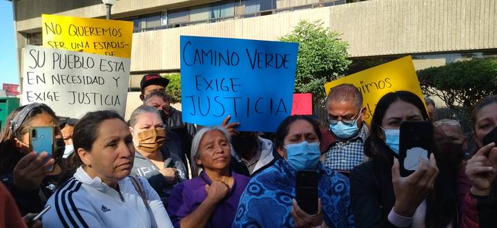 manifestación camino verde