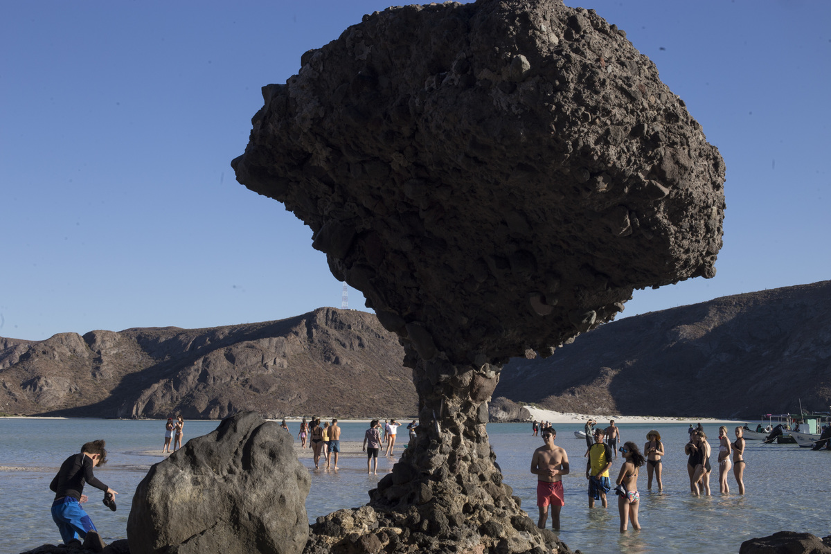 LA PAZ, BAJA CALIFORNIA SUR. 04 MARZO 2022. Aspecto del Área natural protegidas Balandra.