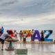 Letras malecon turistas La Paz