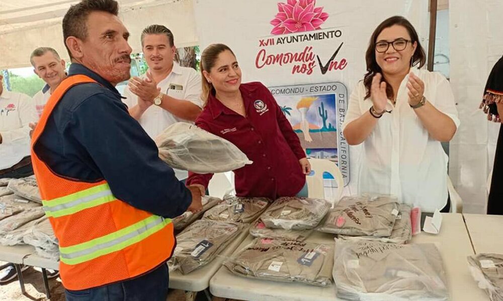 Entregan uniformes a Servicios Públicos en comondú